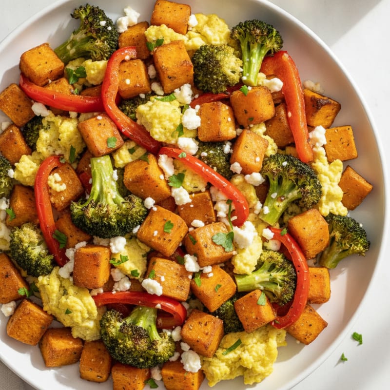 Sheet Pan Eggs and Roasted Vegetables