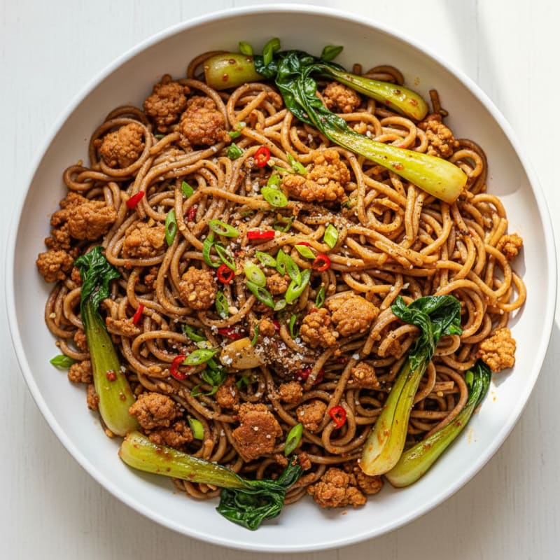 Spicy Chili-Garlic Pork Dan Dan Noodles