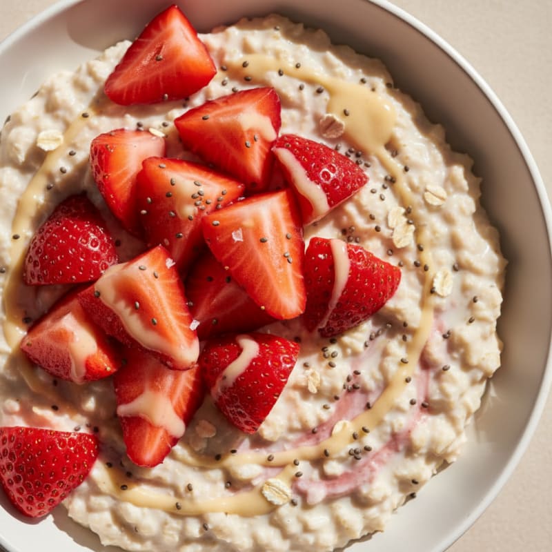 Strawberry Vanilla Overnight Oats