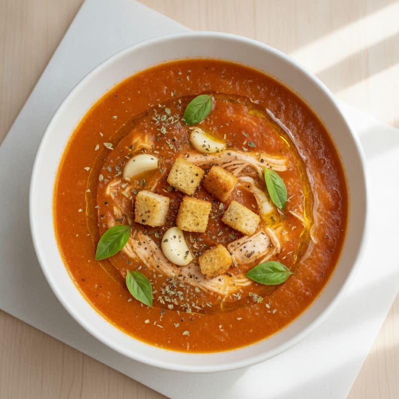 Roasted Tomato Basil Soup