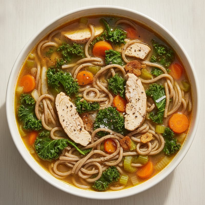 Hearty Vegetable and Noodle Soup