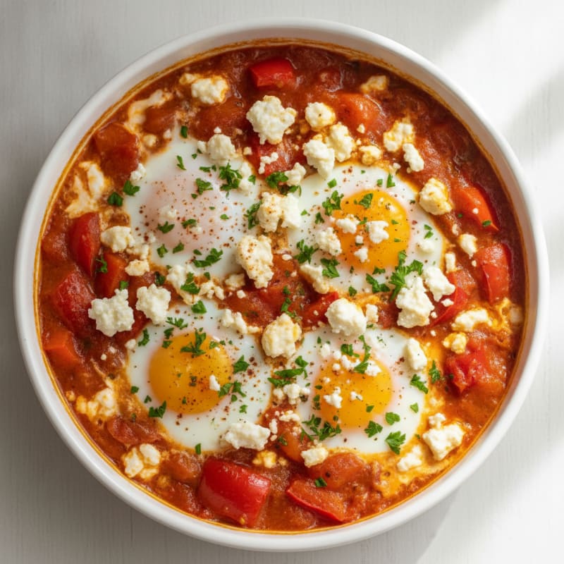 Baked Eggs with Roasted Peppers