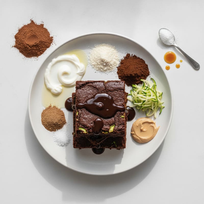 Fudgy Chocolate Zucchini Brownies