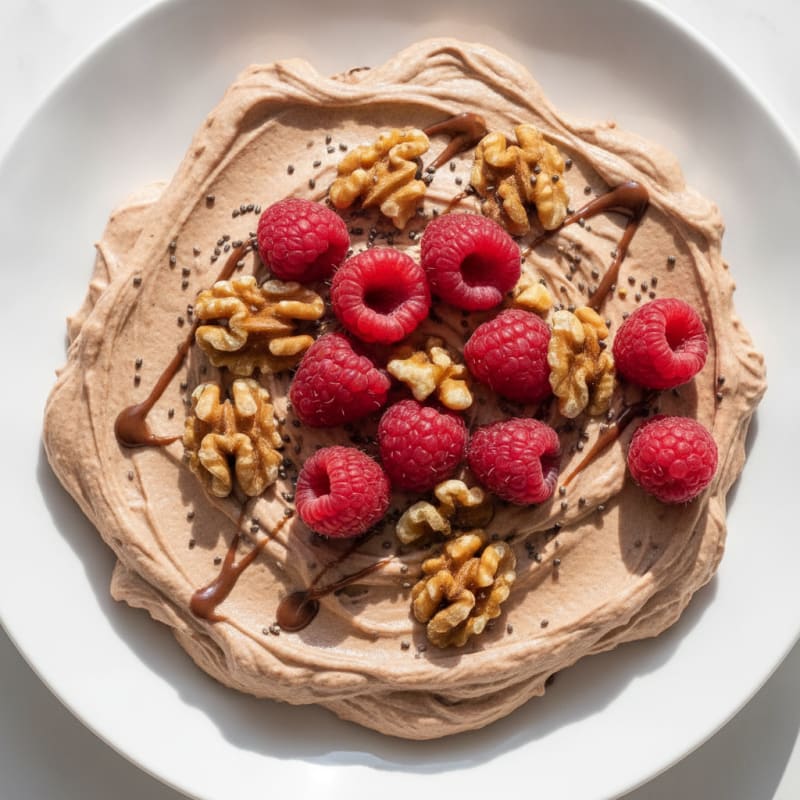 Silky Greek Yogurt Protein Mousse with Berries