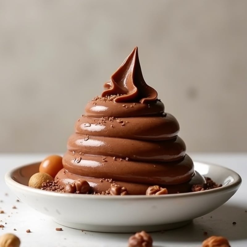 Silky Chocolate Protein Pudding with Peanut Butter Swirl