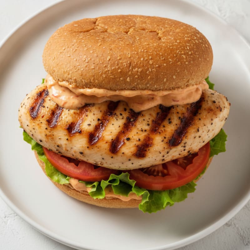 Grilled Chicken Sandwich with Sundried Tomato Aioli