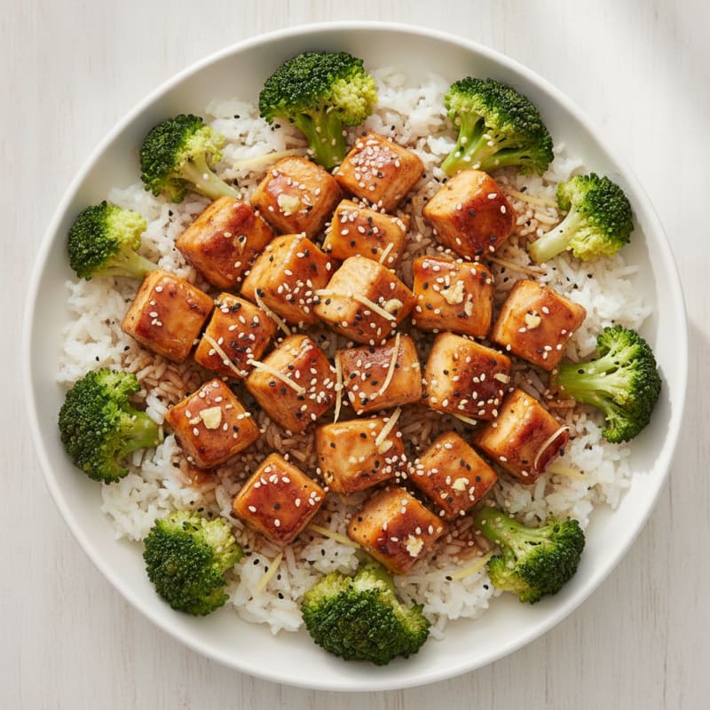 Teriyaki Chicken and Broccoli Rice Bowl