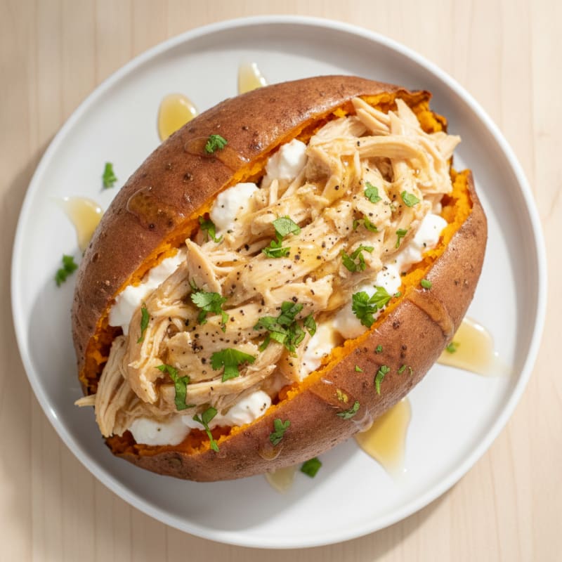 Sweet Potato with Honey-Lime Drizzle