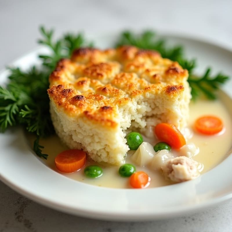 Creamy Cauliflower-Crusted Chicken Pot Pie