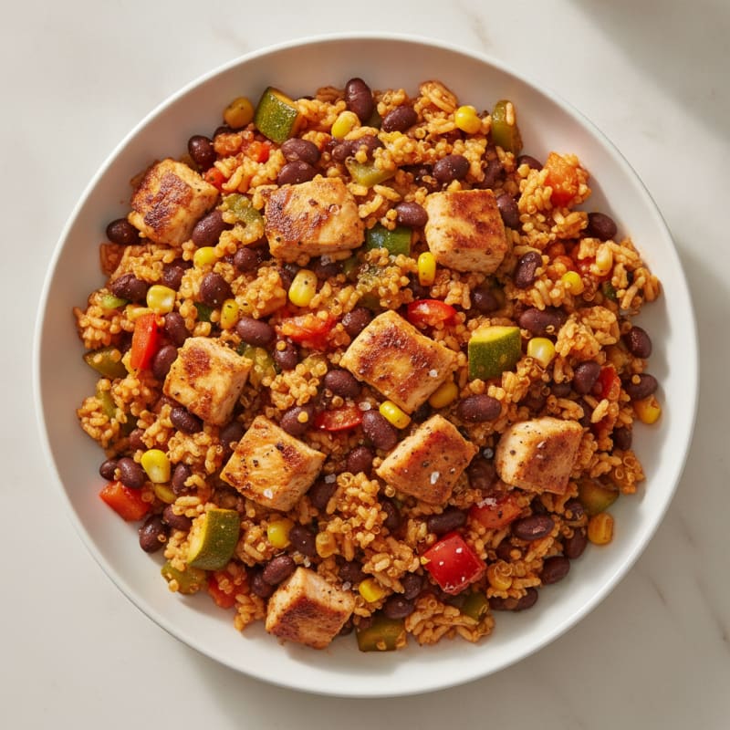 Southwestern Chicken and Black Bean Skillet