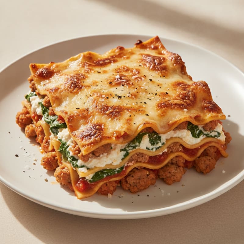 Classic Italian Sausage Lasagna Bake