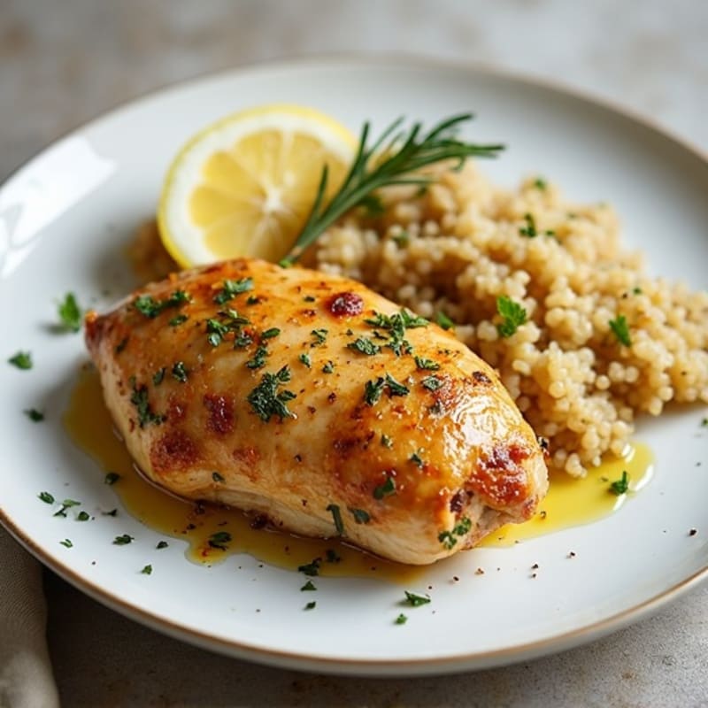 Lemon Garlic Herb-Roasted Chicken