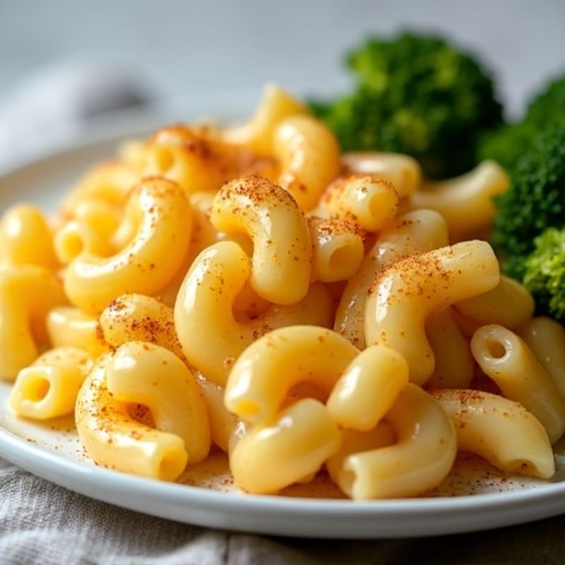 Creamy Baked Mac and Cheese with Crispy Broccoli