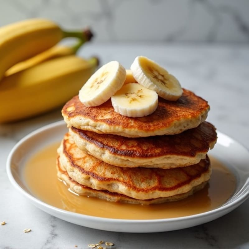 Protein-Packed Caramelized Banana Oat Pancakes