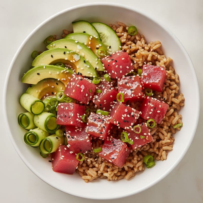 Hawaiian Ahi Tuna Poke Bowl