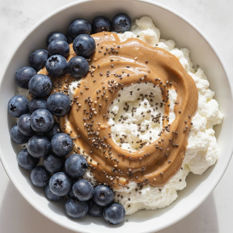 Silky Greek Yogurt Protein Pudding with Berries