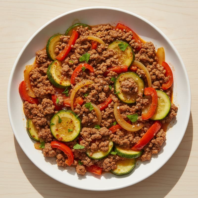 Ground Beef and Vegetable Skillet