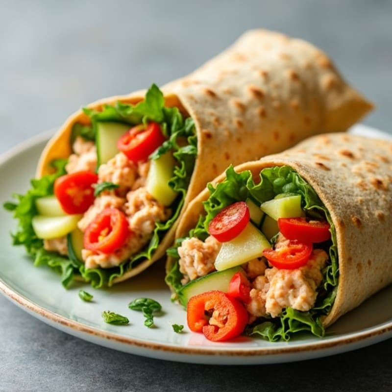 Fresh Spicy Tuna Wraps