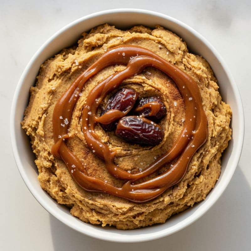 Caramel Gingerbread Chickpea Cookie Dough