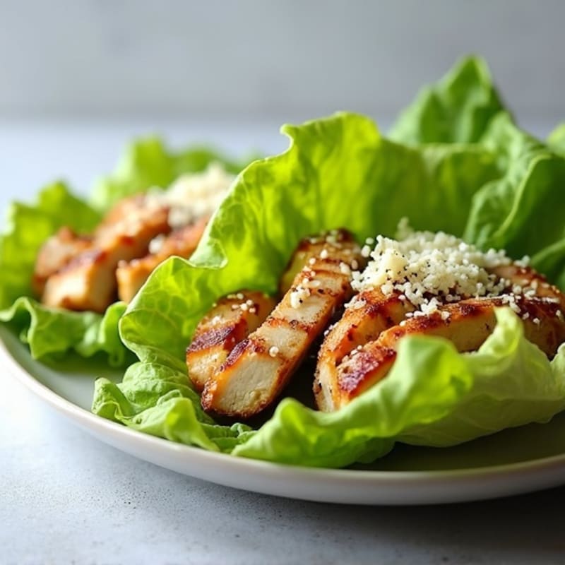 Grilled Chicken Caesar Lettuce Wraps