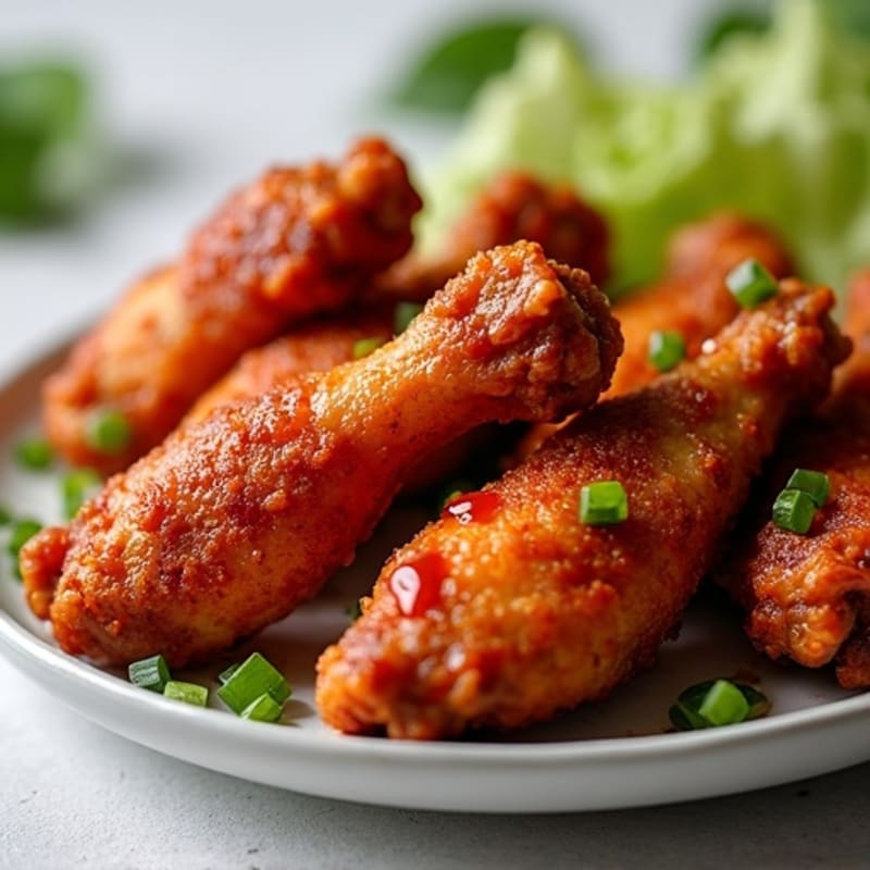 Crispy Baked Spicy BBQ Chicken Wings