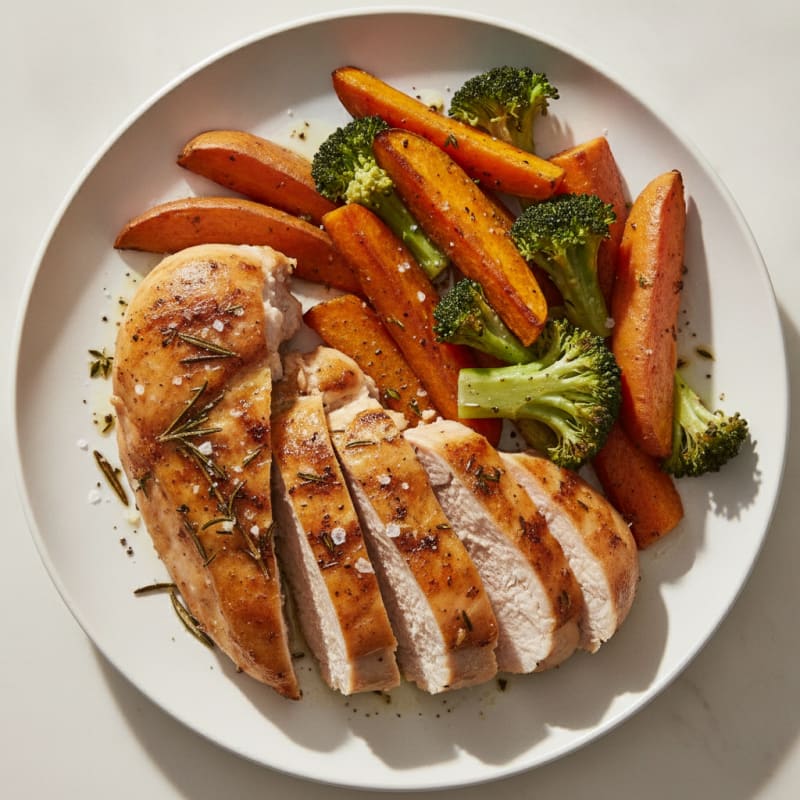 Herb-Roasted Chicken with Roasted Vegetables