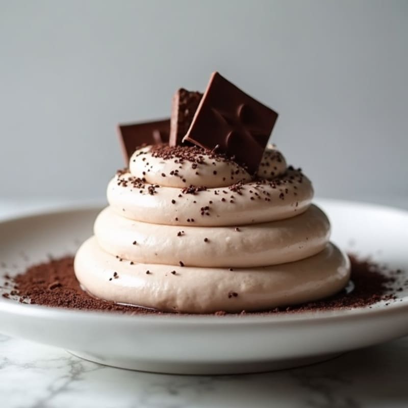 Silky Greek Yogurt Protein Mousse with Dark Chocolate