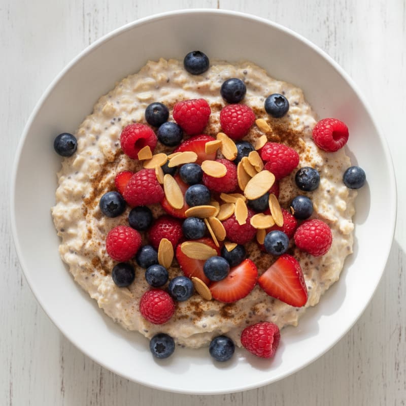 Berry Almond Overnight Oats
