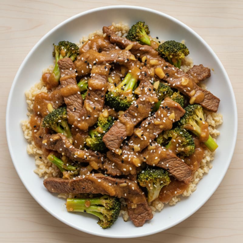 Sesame Beef and Broccoli Stir-Fry