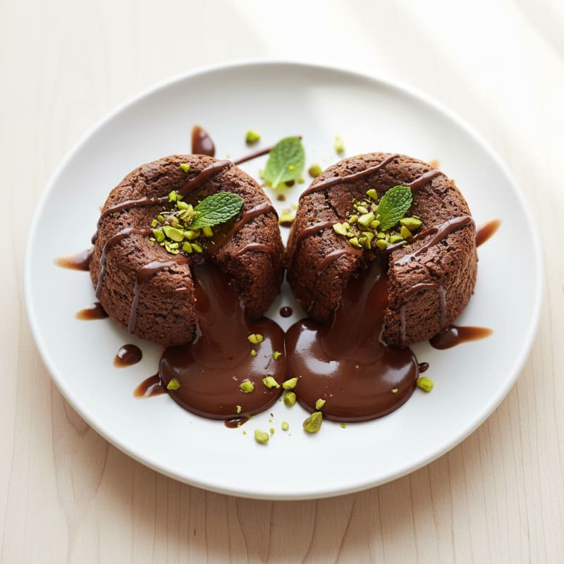 Molten Chocolate Protein Lava Cakes