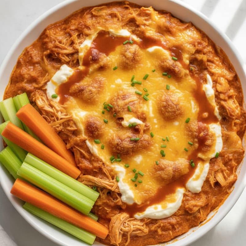 High-Protein Buffalo Chicken Dip