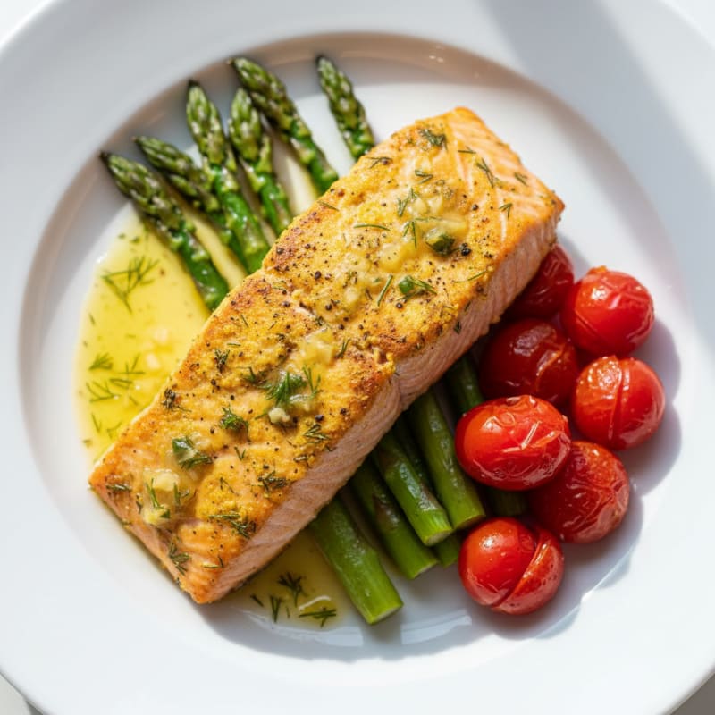 Golden Lemon-Herb Grilled Salmon