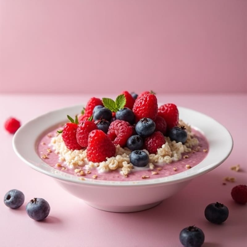 Creamy Berry Overnight Oats
