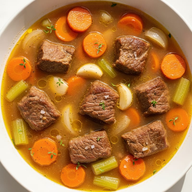 Slow-Simmered Beef Bone Broth
