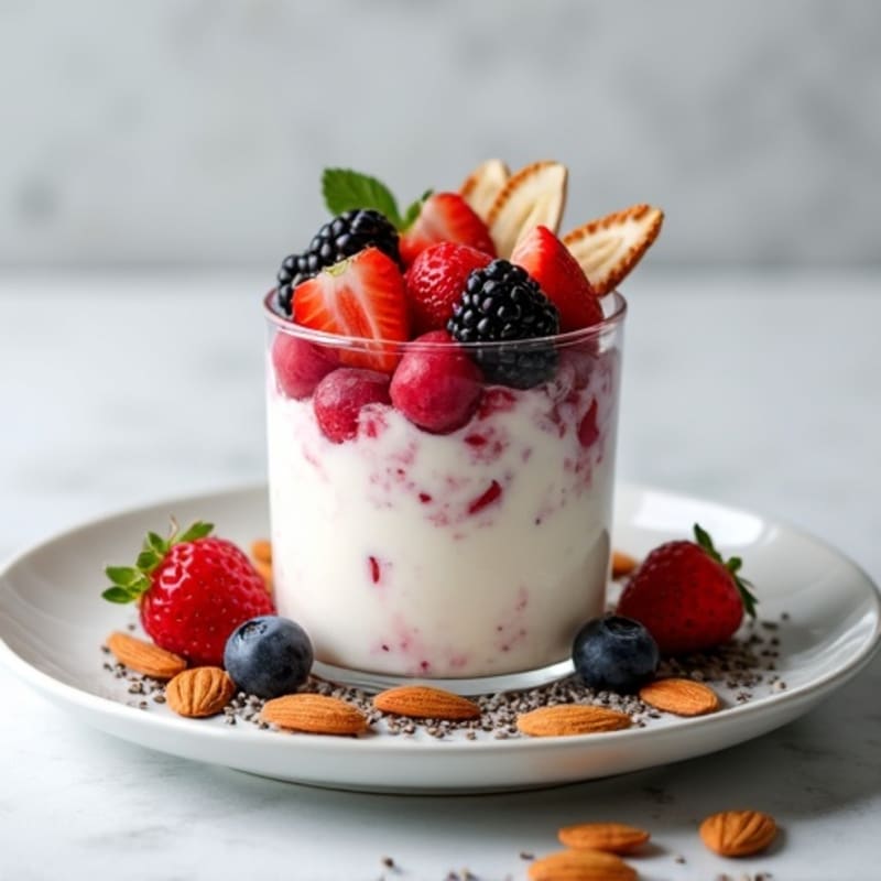 Creamy Greek Yogurt Protein Parfait with Berries