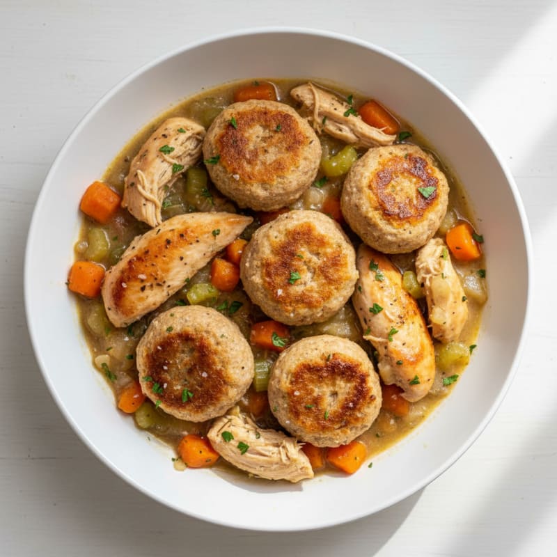 Creamy Herb Chicken and Dumpling Stew