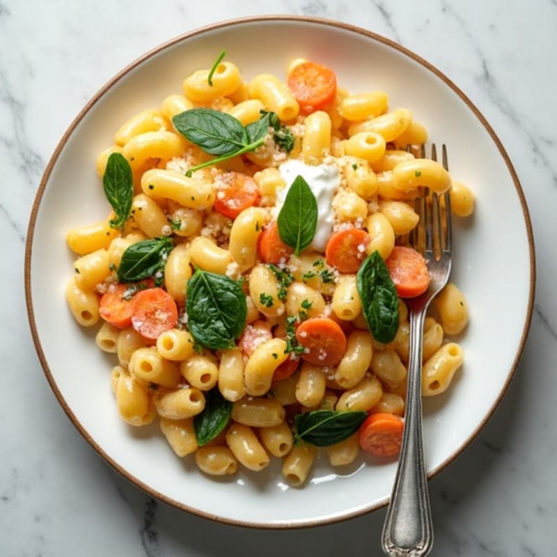 High-Protein Creamy Chickpea Mac with Hidden Vegetables
