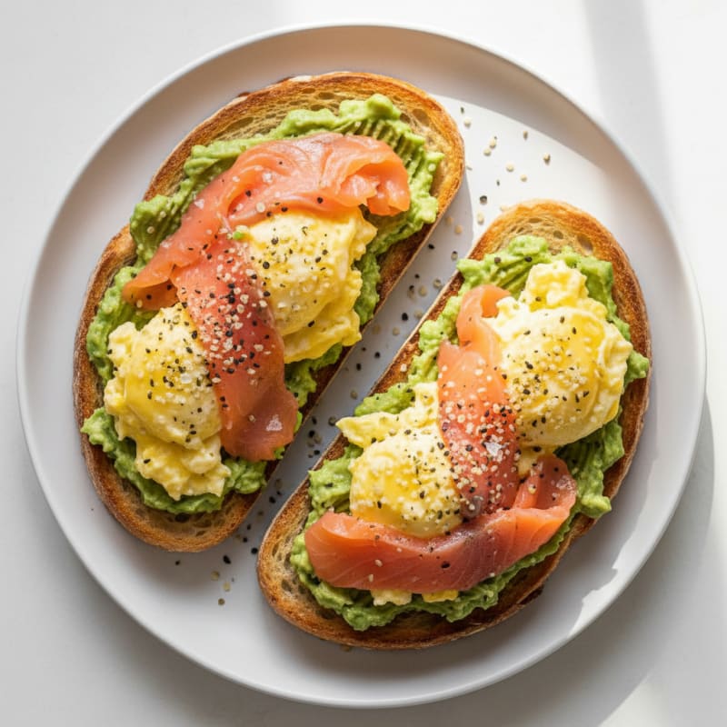 High-Protein Sourdough Egg and Avocado Toast
