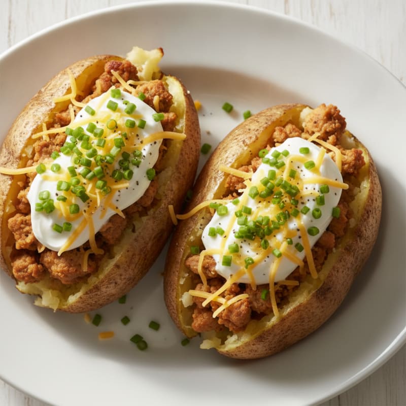 Loaded Baked Potatoes with Chives