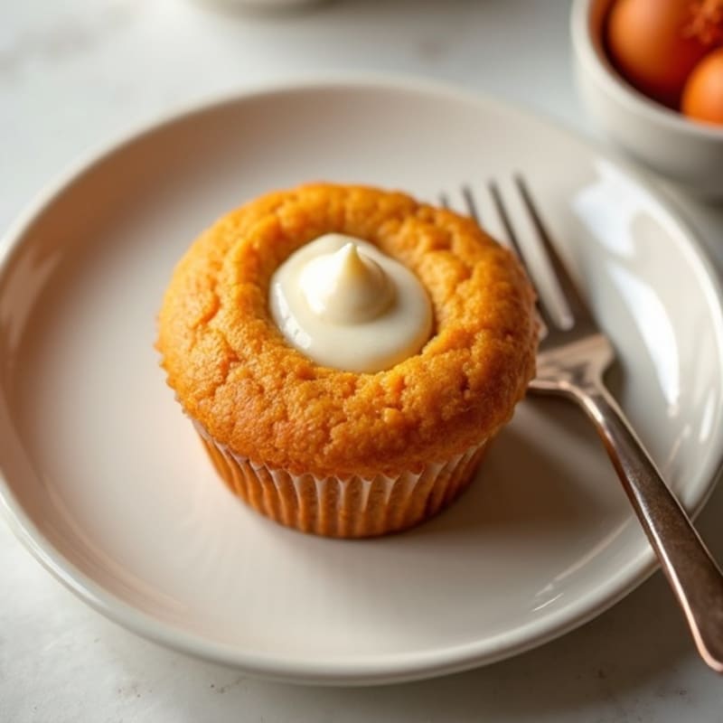 Lightened-Up Pumpkin Cream Cheese Swirl Muffins