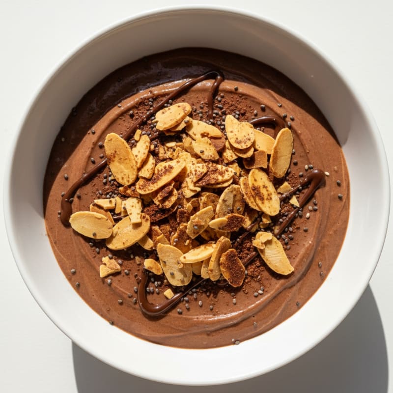 Silky Greek Yogurt Protein Pudding with Almonds