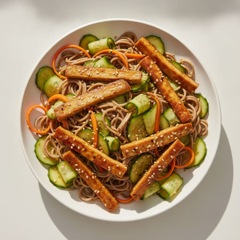Asian Cucumber Carrot Ribbon Salad