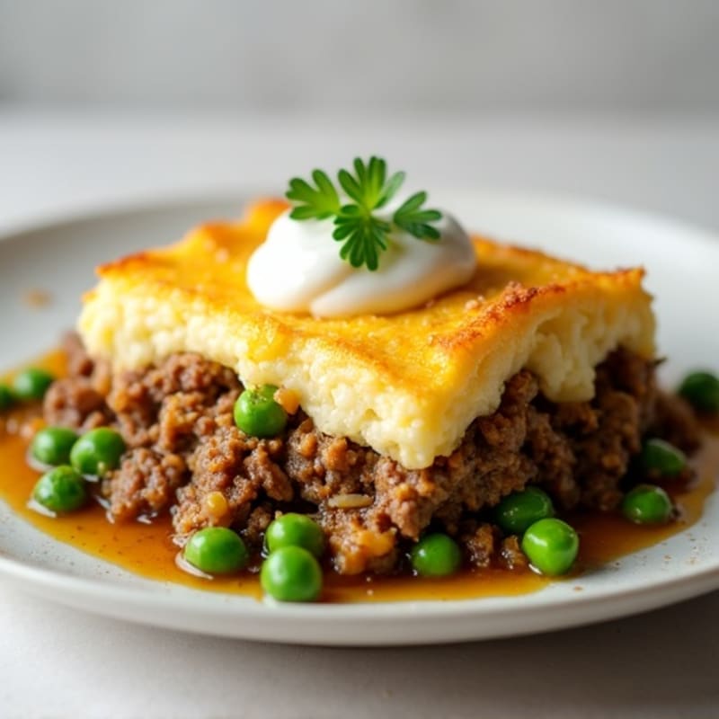 Lean Ground Beef Shepherd's Pie with Creamy Cauliflower Mash