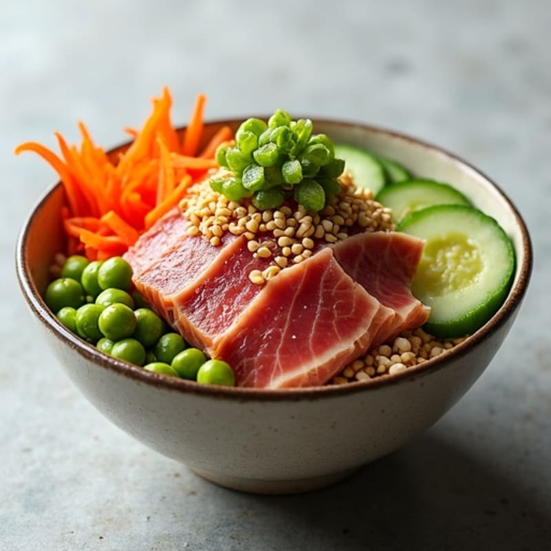 Sesame Ginger Tuna Poke Bowl