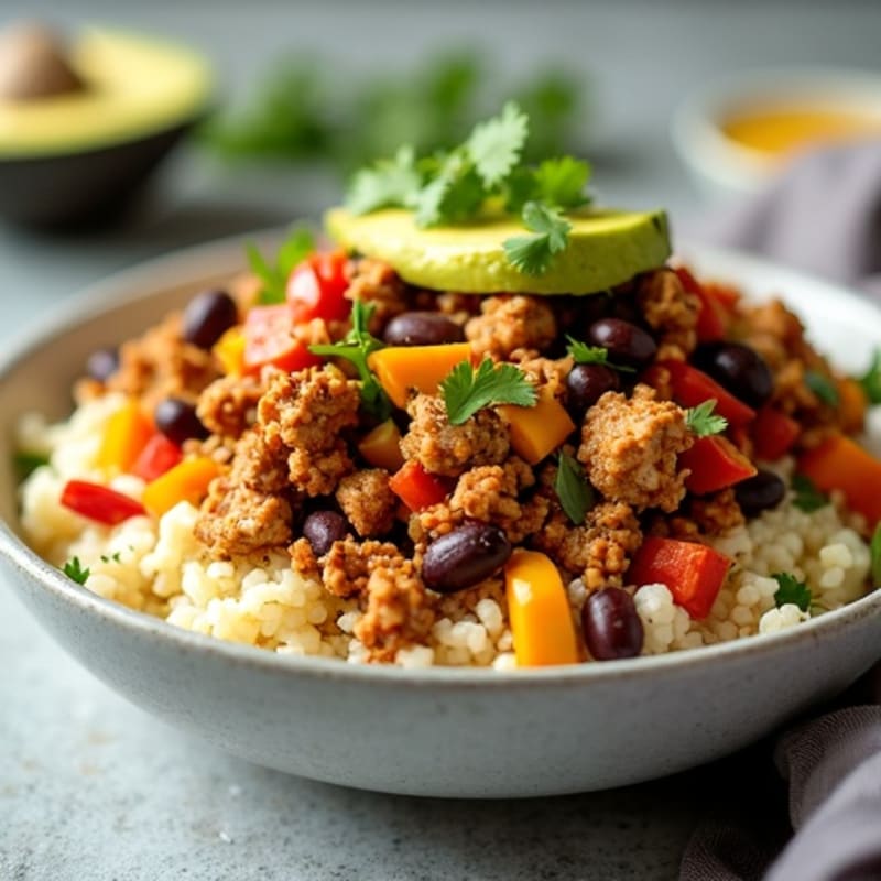 Crispy Sheet Pan Turkey Taco Bowls