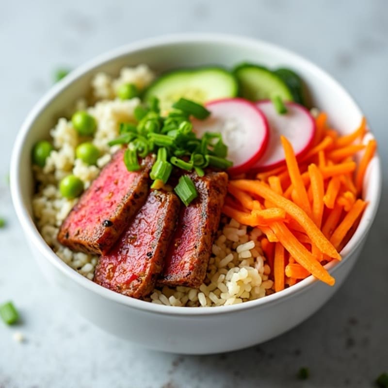 Fresh Citrus-Ginger Ahi Tuna Poke Bowl