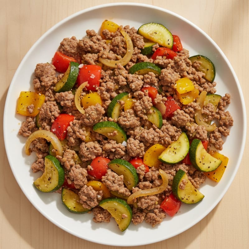 Savory Ground Beef Skillet with Vegetables