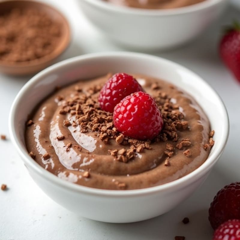 Silky Chocolate Protein Rice Pudding