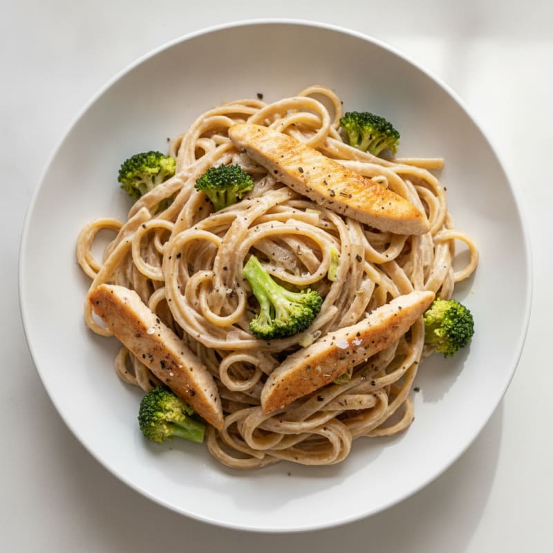Creamy Garlic Parmesan Chicken Fettuccine