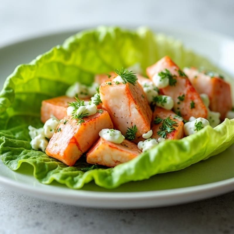 Fresh Lemon-Herb Lobster Lettuce Wraps
